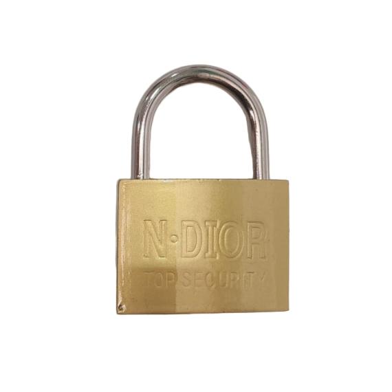 40 MM / N. DIOR Gembok Pintu Pagar Padlock Anti Maling Leher Pendek Kuning