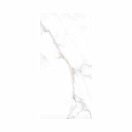 25 CM x 50 CM / UNO Catalina Keramik Dinding Datar Glossy White Dus