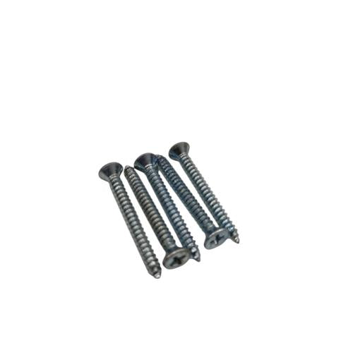 #8 X 1 1/2 IN / TM Sekrup FH Kepala Rata Plus Putih Biji