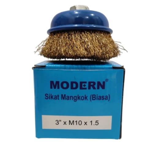 3 IN / MODERN Sikat Kawat Mangkok Kuningan Pembersih Karat Kerak