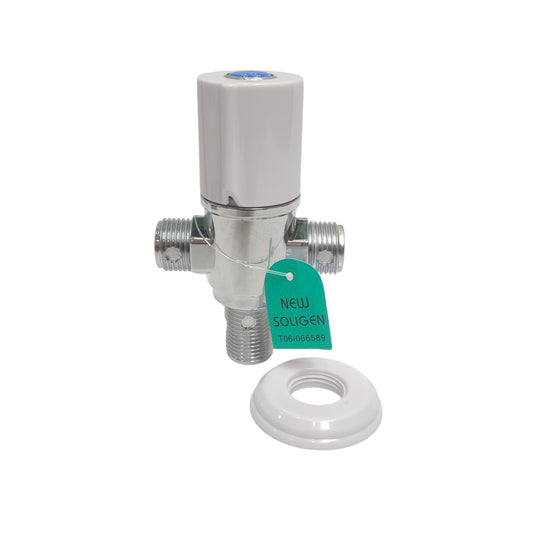 1/2 IN / NEW SOLIGEN WT Stop Kran Air Cabang Tee Shower Kloset Stainless