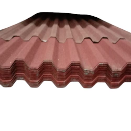 0.3 MM x 75 CM x 5 M / TM Spandek Pasir Gelombang Kecil Merah Lembar