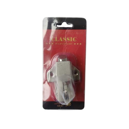 CLASSIC Spring Knife Grendel Kodok Pengunci Jendela Besar SS Silver