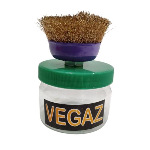 3 IN / VEGAZ Sikat Kawat Bengkok Kuningan Pembersih Karat Kerak