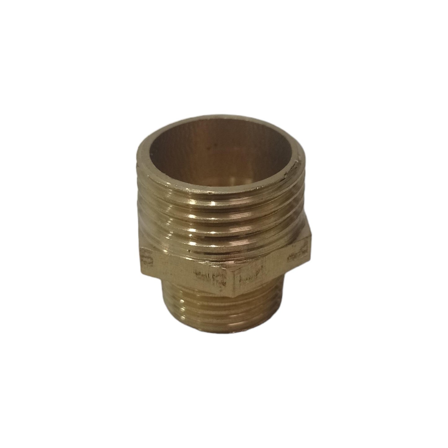 3/8 IN x 1/2 IN / NM Double Nepel Drat Luar Nipple Male Outer Kuningan