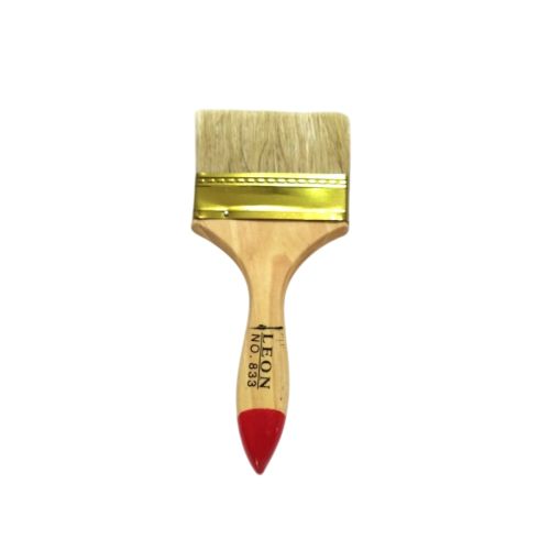 4 IN / LEON 833 Kuas Cat Tembok Kayu Besi Air Acrylic Paint Brush