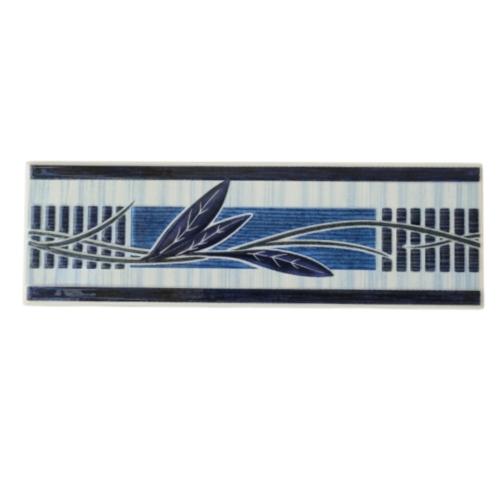 8 CM X 25 CM / NM CV571 List Keramik Dinding Kamar Mandi Blue Lembar