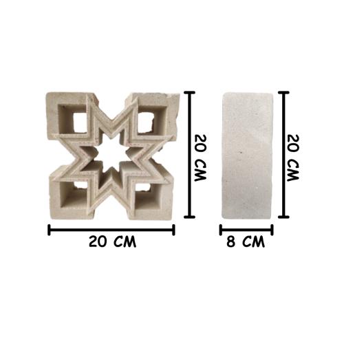 20 CM X 20 CM / NM 20 Rooster Lubang Angin Pasir Putih Jumlah Sisi Biji