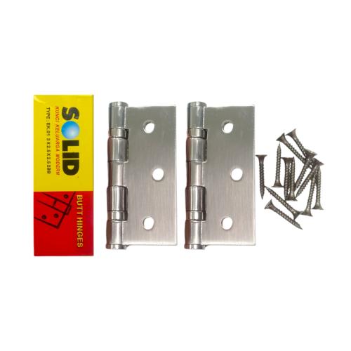 3 IN / SOLID Engsel Kupu Kupu Pintu Jendela Hinge Stainless Set