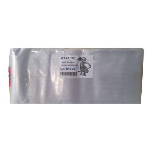 0.3 MM x 10 CM / TM Plastik PP Kacang Transparan Roll