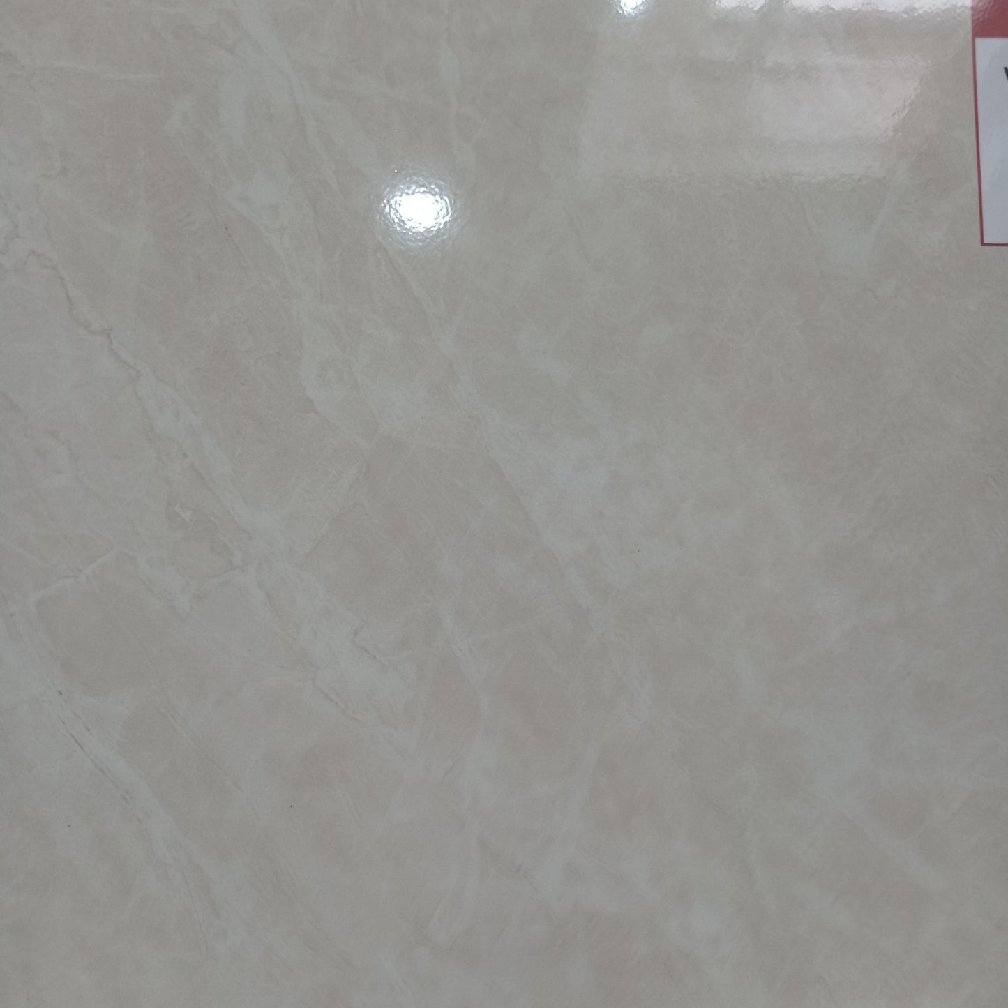 40 CM x 40 CM / ASIA TILE VALENCIA Keramik Lantai Rumah Glossy Cream Dus