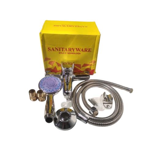 1/2 IN/SANITARYWARE Kran Shower Panas Dingin Stainless+Selang+Shower