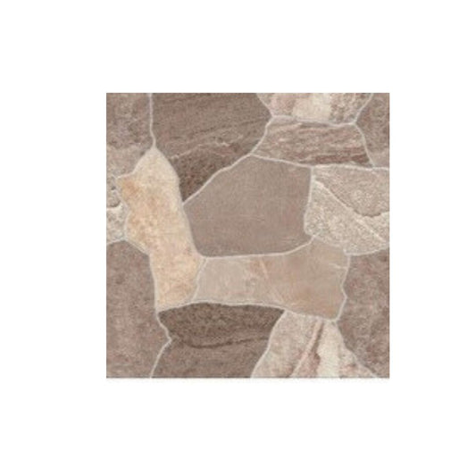 40 CM x 40 CM / ASIA OSLO Keramik Lantai Teras Garasi Matte Brown Dus