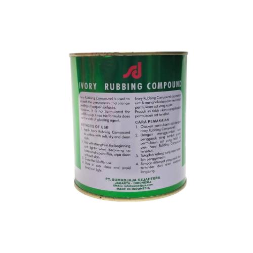 1 KG / IVORY Rubbing Compound Kompon Penghilang Gores Cat Kaleng