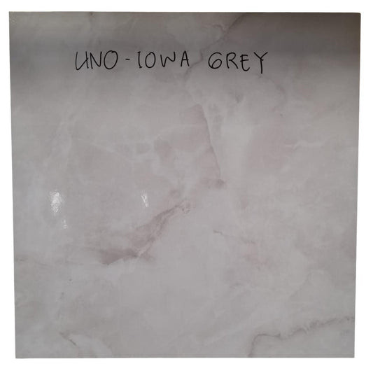 50 CM x 50 CM / UNO IOWA Keramik Lantai Rumah Glossy Grey Dus