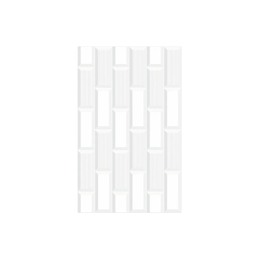 25 CM x 40 CM / UNO ZURICH Keramik Dinding Kamar Mandi Glossy White Dus