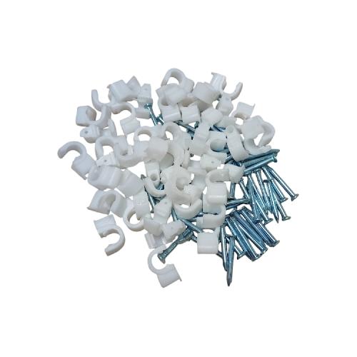 6 MM / HOK Klem Kabel Penjepit Penyangga Paku Beton Bungkus