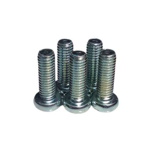 M 5 x 15 MM / TM Baut JP Kepala Pentol Bulat Plus Putih Biji