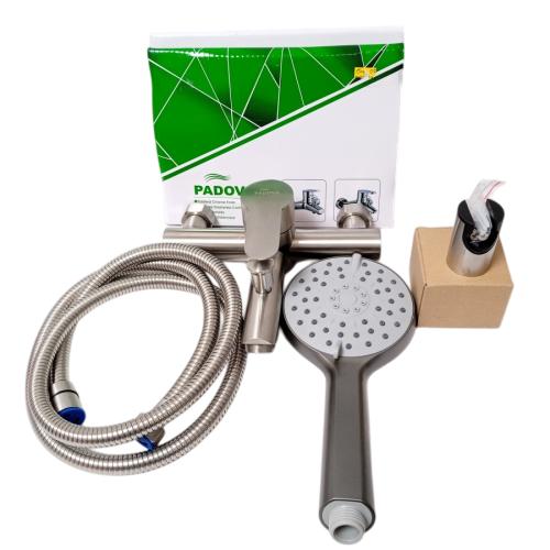 1/2 IN / PADOVA Kran Shower Panas Dingin Stainless + Selang + Shower Set