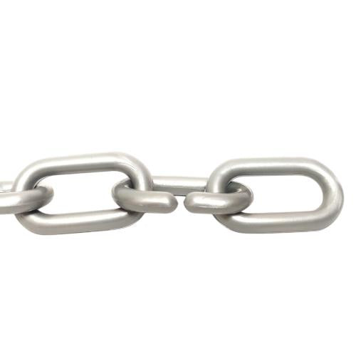 1/4 IN / TM Rantai Plastik PVC Talang Motor Anjing 6 MM Silver Meter