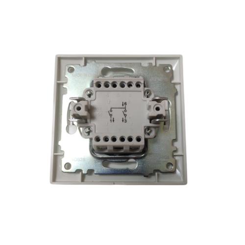 HIMEL Saklar Ganda Double Seri 2 Gang Tanam IB Inbow Putih