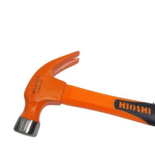 16 OZ / HIOSHI Palu Martil Kambing Tanduk Congkel Paku Gagang Karet