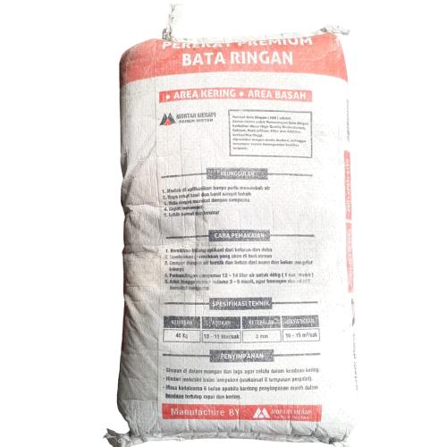 40 KG / MORTAR MERAPI Semen Instant Perekat Bata Ringan Sak