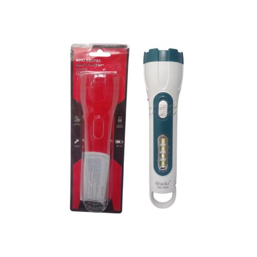 2 WATT + 4 WATT SMD / AOKI AK-1502 Senter LED Charge Fitting Colok + Lampu Meja