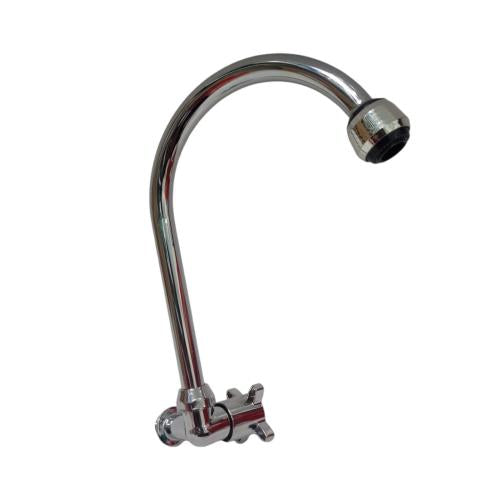 1/2 IN / CAB 01 Kran Angsa Sink Bak Cuci Piring Tembok Stainless