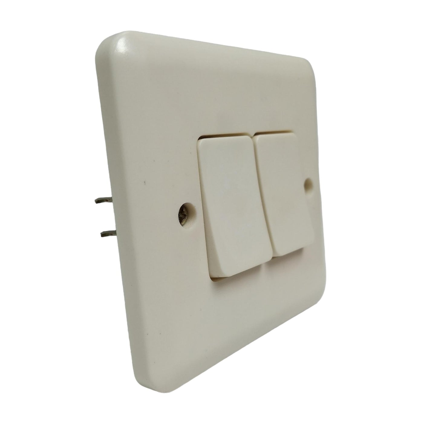 DEXTA Saklar Ganda Double Seri 2 Gang Tanam IB Inbow Putih