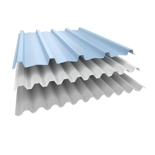 1.2 MM x 860 MM x 4 M / ALDERON RS ROMA Atap U PVC Gelombang Bulat Soft Blue Lembar