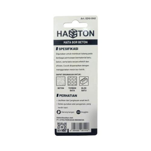 4 MM / HASTON Masonry Drill Bits Mata Bor Beton Tembok Dinding