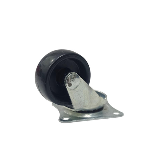 1 IN / TM Roda Hidup Trolly Non Rem Plat Nylon Hitam