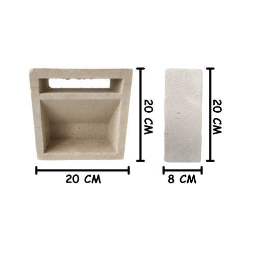 20 CM X 20 CM / NM 18 Rooster Lubang Angin Pasir Putih Jumlah Sisi Biji