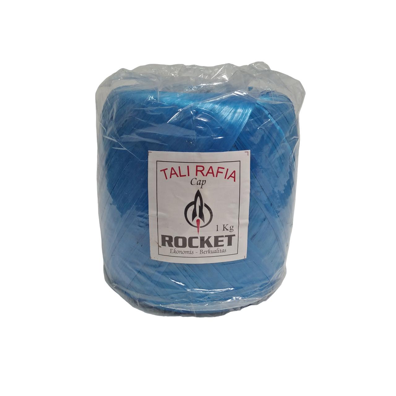 1 KG / ROCKET Tali Rafia Ikat Gulungan Kecil Plastik PVC Warna Roll