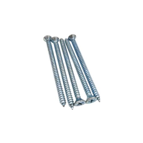 #8 X 2 1/2 IN / TM Sekrup FH Kepala Rata Plus Putih Biji