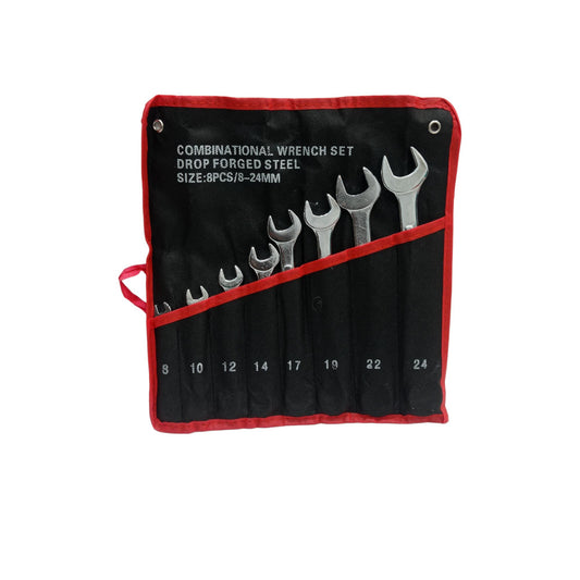 8 MM - 24 MM / SUPERMAN Kunci Ring Pas Kombinasi Combination 8 Pcs Set