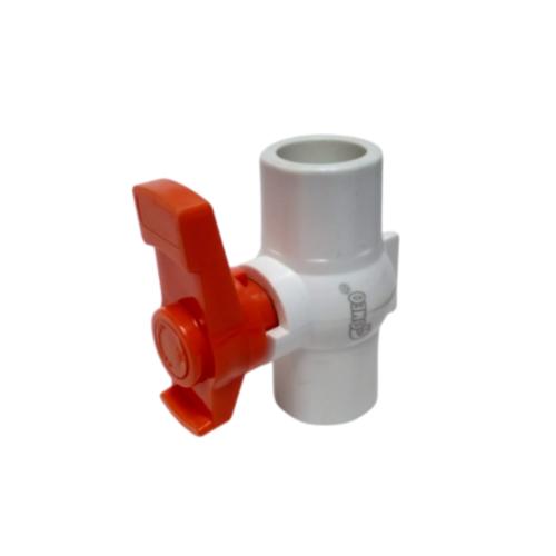 3/4 IN / GOMEO Stop Kran Polos Ball Valve Engkol Plastik PVC