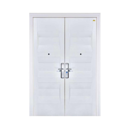 5 CM x 150 CM x 230 CM / FORTRESS PRIME 150.01 DOUBLE DOOR Pintu Baja White Set