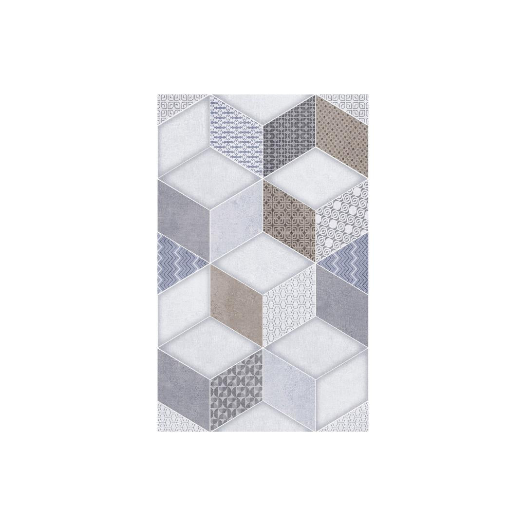 25 CM x 40 CM / UNO TITAN Keramik Dinding Kamar Mandi Glossy Grey Dus