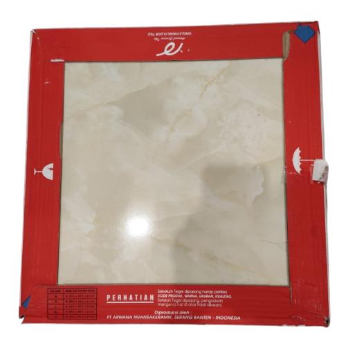 40 CM x 40 CM / ARWANA 8833 Keramik Lantai Rumah Glossy Cream Dus