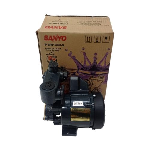 SANYO PWH 138 C - S Pompa Air Sumur Dangkal Semi Jet Pump Otomatis Set
