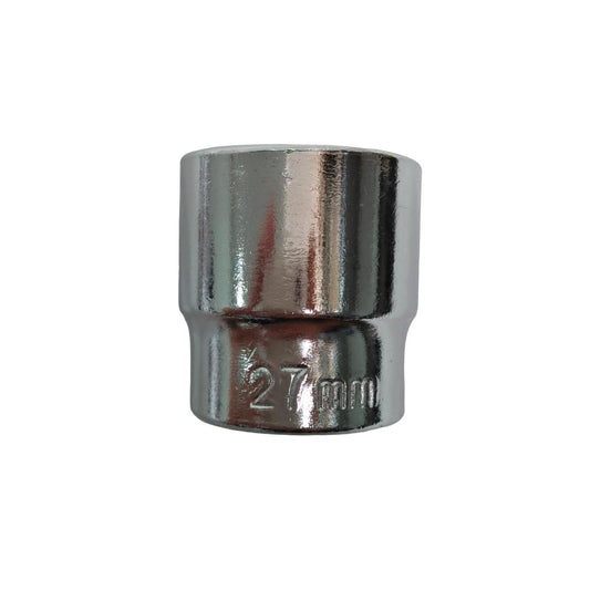 6 PT x 1/2 IN x 27 MM / TM Mata Kunci Sok Shock Socket Chrome
