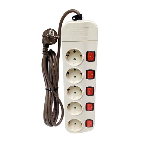 5 LB x 300 CM / UTICON Stop Kontak terminal Colokan Kabel + Switch