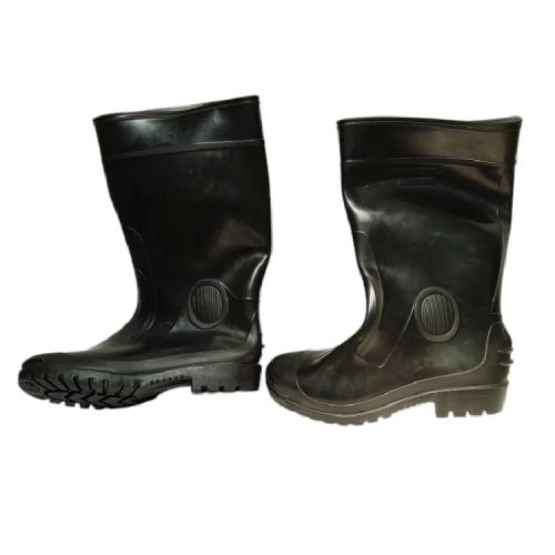 NO 43 / MD 001 Sepatu Boot Kebun Pabrik Proyek Plastik Karet Hitam Set