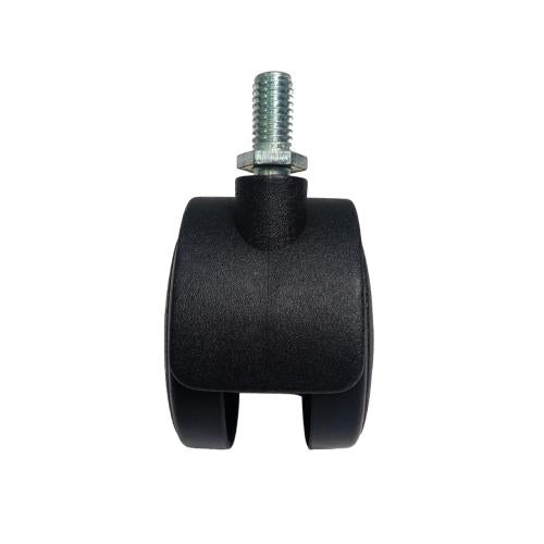 2 IN / TM Roda Hidup Kursi Non Rem Drat PVC Hitam Rem