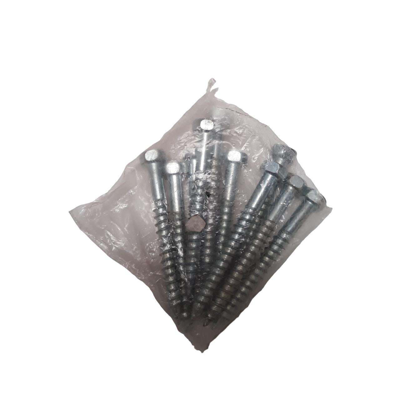 3/16 IN x 2 IN / TM Deskrup Hex Lag Desc Screw Galvanis Putih Biji