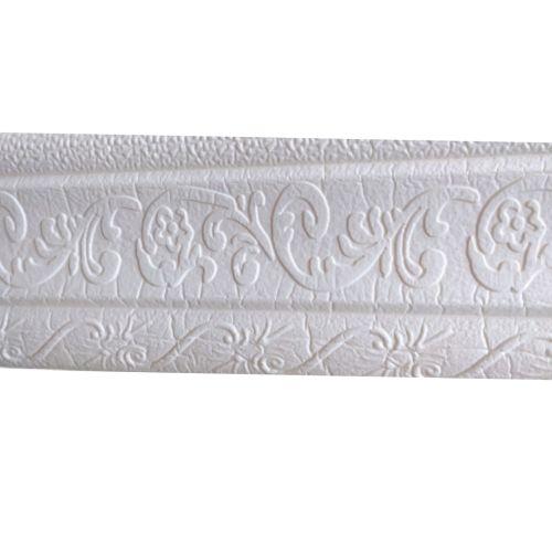 8 MM x 8 CM x 115 CM / COBZ LIST-B81H Wallpaper Foam Sticker Corak Putih Lembar