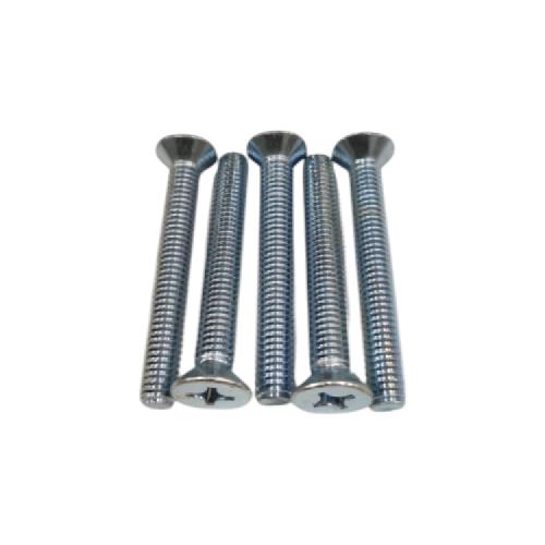 M 6 x 40 MM / TM Baut JF Kepala Rata Plus Putih Biji