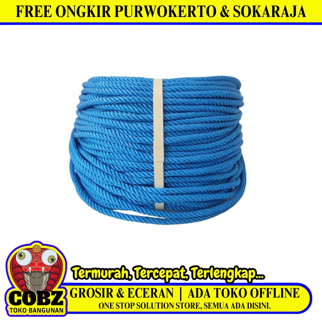 8 MM / NM Tali Tambang Ikat Nylon Plastik PVC Warna Per Meter